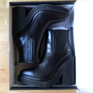 New in Box Leather Platform Windsor Smith Boots